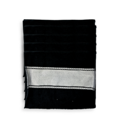 Toalha Lavabo Preto 30x50cm