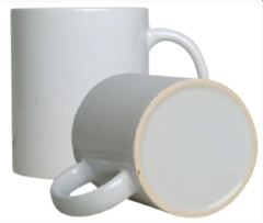 36x Caneca Cerâmica Branca Importada AAA 320ml - comprar online
