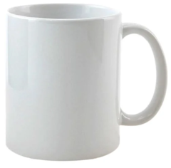 12x Caneca Cerâmica Branca Importada AAA 320ml na internet