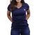 Camiseta Sacudidos Feminina Country Básica - Marinho / Natural - comprar online