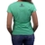 Camiseta Sacudidos Feminina Country Básica - Clorofila / Cinza - Moda Country Online - Ordem Country