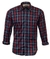 Camisa Masculina Country Made in Mato Xadrez Borgonha Light na internet