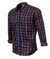 Camisa Masculina Country Made in Mato Xadrez Borgonha Light