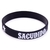 Pulseira country silicone sacudido´s - 1 Un - Preta Marca Branca
