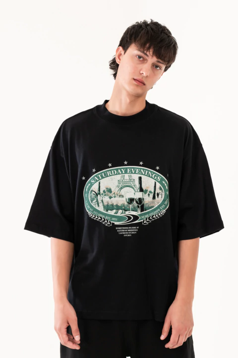 Remera Evening negro - comprar online