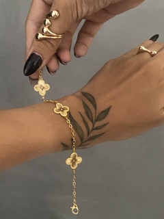 Pulseira Trevo Golden