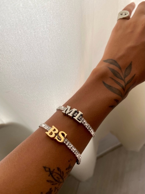 Pulseira Shine Initials Prata