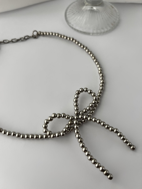 Chocker Laço Silver