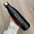 Garrafa preta inox com tampa - comprar online