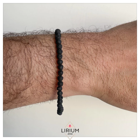 Pulsera piedra volcánica