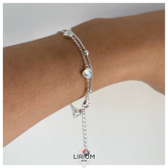 Pulsera corazones #P107~ en internet