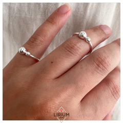 Anillo bolitas #A139 en internet