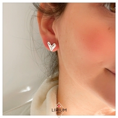 Aros corazón #AR120 - comprar online