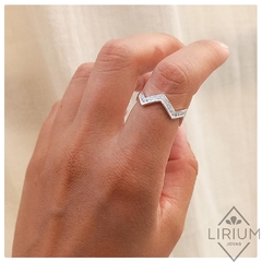 Anillo zig zag #A47