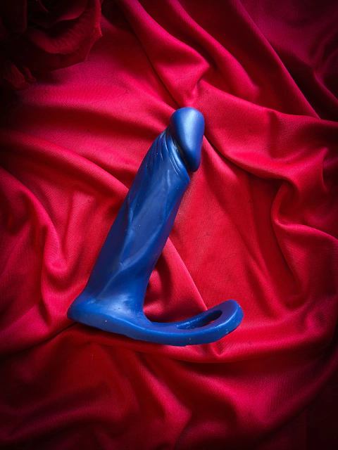 Pênis Auxiliar 15 cm azul (sem vibro) - comprar online