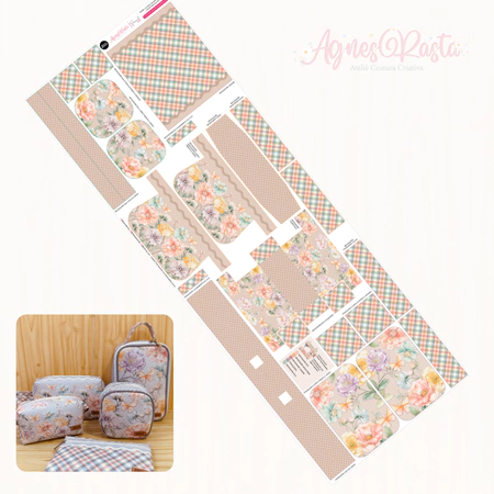 Painél Floral Aquarela - Fendi