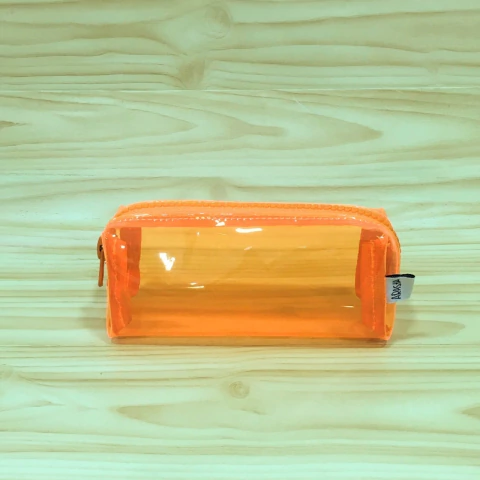 Necessaire Box Two PP - Cristal Laranja