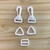 Kit p/ Alças - Plástico Branco - 20mm