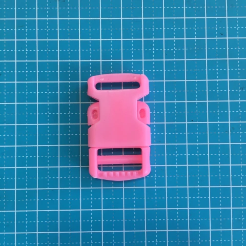 Fecho de Engate Plástico 20mm - Rosa Bebê (2un)