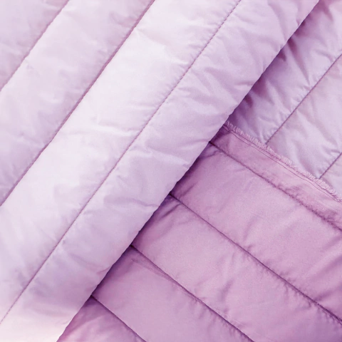 Nylon Puffer Dupla Face - Lilás
