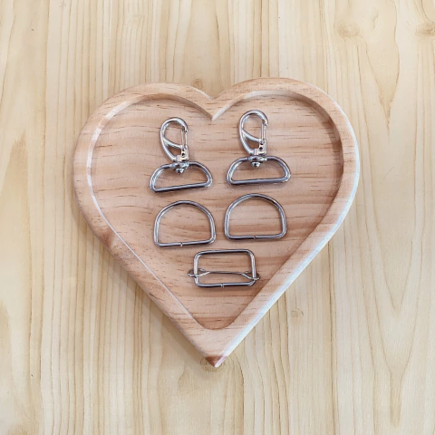 Kit Ferragens 1166 p/ Alça Prata - 30mm - comprar online