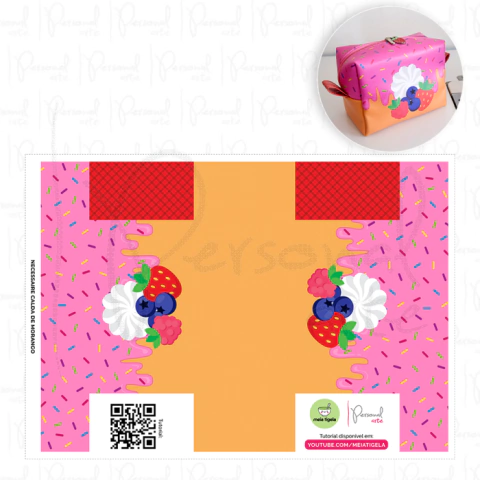 Painel Necessarie Box - Coleção Adocica - Calda de Morango (ÚLTIMAS PEÇAS)