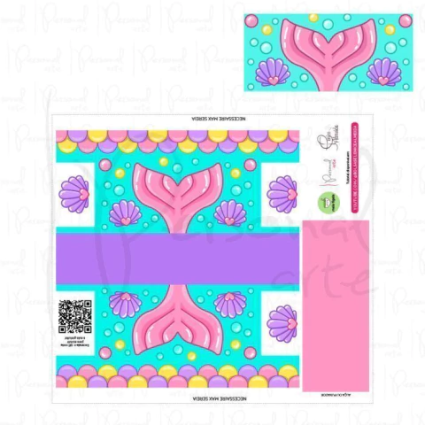 Painel Necessaire Max - Meia Tigela - Sereia