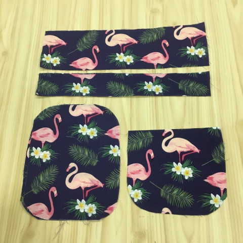 Recorte - Mini Shoulder Bag 342 - Flamingo Fundo Marinho