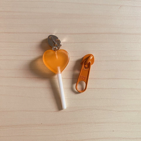 Cursor Pirulito Coração (6) - Laranja