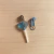 Puxador Pirulito Coração (6) - Azul - comprar online