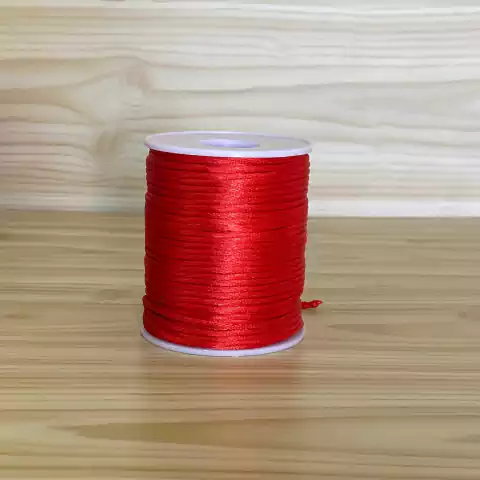 Cordão de Cetim - Rabo de Gato - Vermelho (metro)