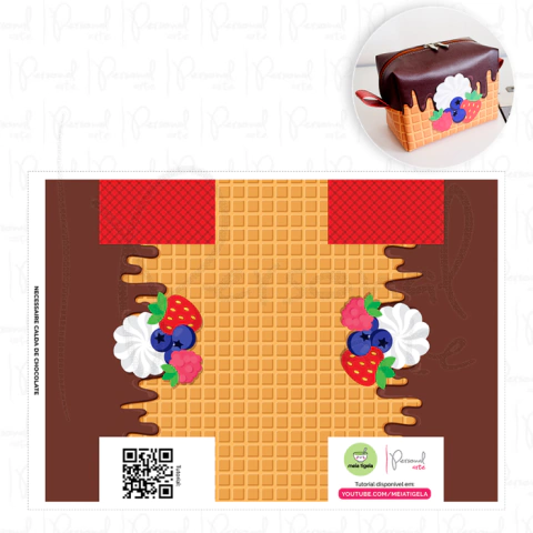 Painel Necessarie Box - Coleção Adocica - Calda de Chocolate (ÚLTIMAS PEÇAS)