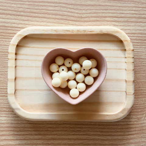 Miçanga Bola 10mm - Marfim - (20un) - comprar online