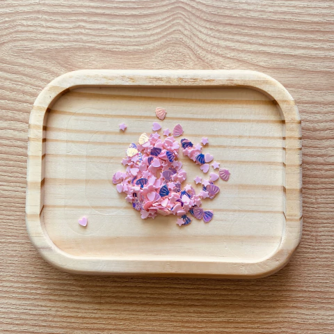 Paetê Concha do Mar 5mm - Rosa (5g) - comprar online