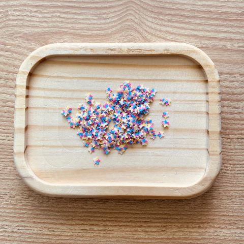 Paetê Estrela 5mm - Colorido (5g) - comprar online