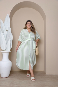 CHEMISE LUCIANA PLUS SIZE ESTAMPADO - MODAS PORTO