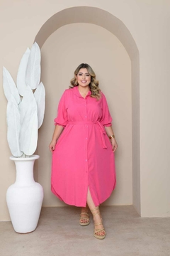 CHEMISE LUCIANA PLUS SIZE CORES LISAS - loja online