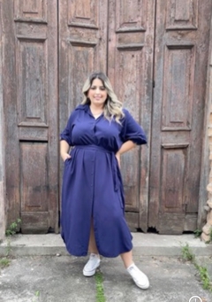 CHEMISE LUCIANA PLUS SIZE CORES LISAS - MODAS PORTO