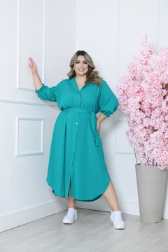 CHEMISE LUCIANA PLUS SIZE CORES LISAS - MODAS PORTO