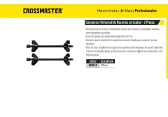 Compresor Universal De Resorte Espiral 370mm Crossmaster en internet