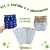Kit 2 fraldas Chique Baby e mais 4 absorventes