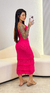 Saia Tricot Jessica - Pink na internet