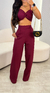 Conjunto Sophia - Vinho - Puro Estilo Moda Feminina