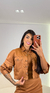 Conjunto 3 Peças Renata - Marrom - Puro Estilo Moda Feminina