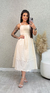 Vestido Longuete Helô - Bege