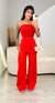 Conjunto Alfaiataria Celine - Vermelho