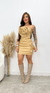Vestido Couro Jessy - Bege - comprar online