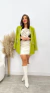 Blazer Franja Strass Juliette - Verde - comprar online