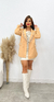 Vestido Couro Jessy - Off White - Puro Estilo Moda Feminina