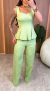 Conjunto Alfaiataria Amanda - Verde - Puro Estilo Moda Feminina